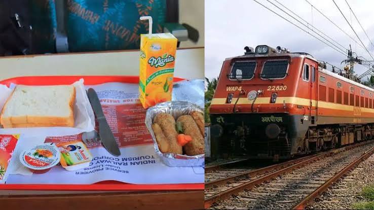 IRCTC food parcel delivery on train at Hubli Railway Station